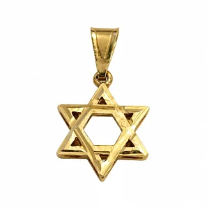 תליון מגן דויד זהב 14Kוינטג' בעיצוב מרהיב